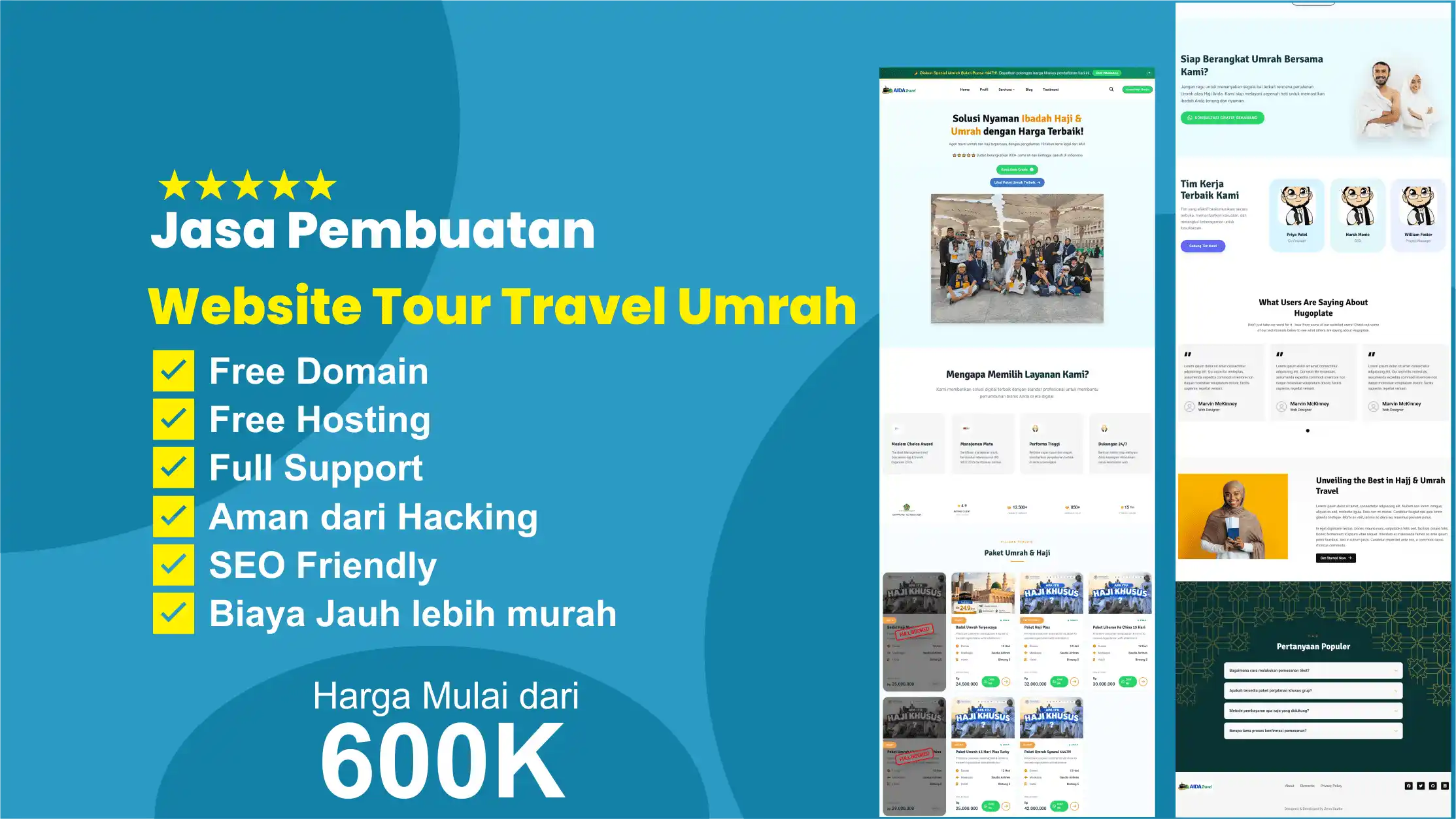Jasa Pembuatan Website Travel Umrah & Haji